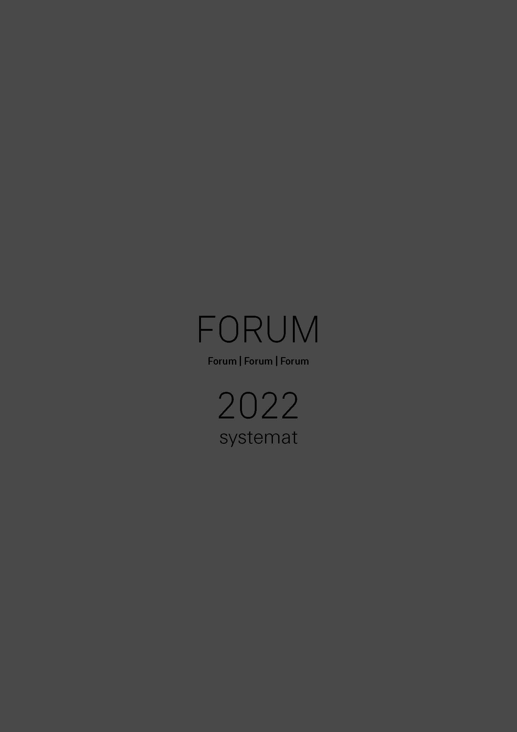 Forum 2022 Systemat